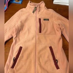Coralish pink L.L Bean zip up